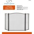 Simple Spaces Simple Spaces C31020ASK3L Fireplace Screen, Antique Silver C31020ASK3L